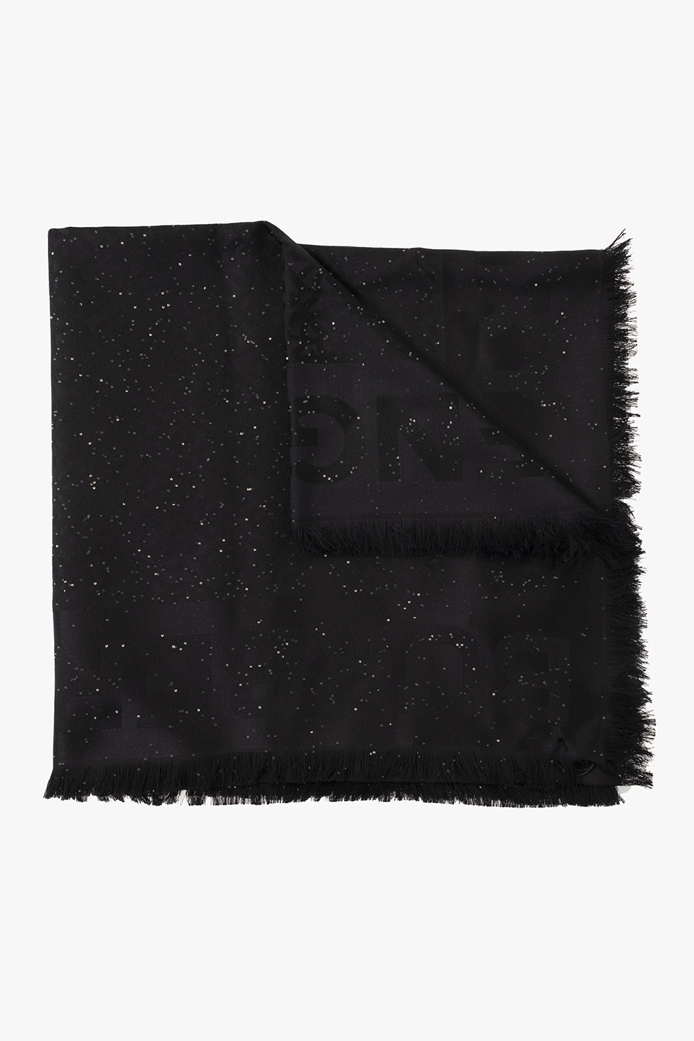 SchaferandweinerShops France Shirts burberry Kids monogram print silk dress Black Scarf with sequins Shirts burberry